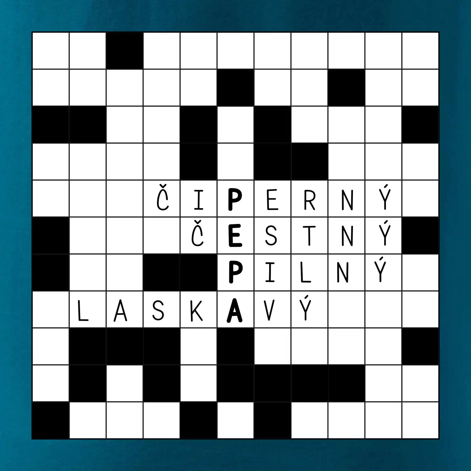 Křížovka - Vaše jméno