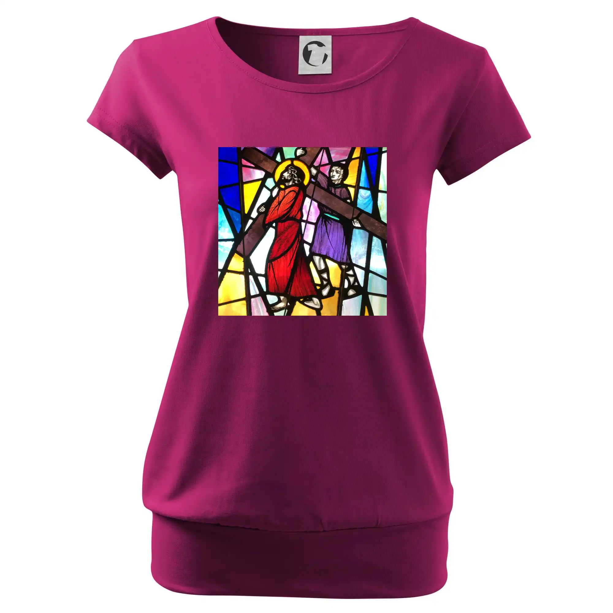 Vitráž - Ježíš a kříž