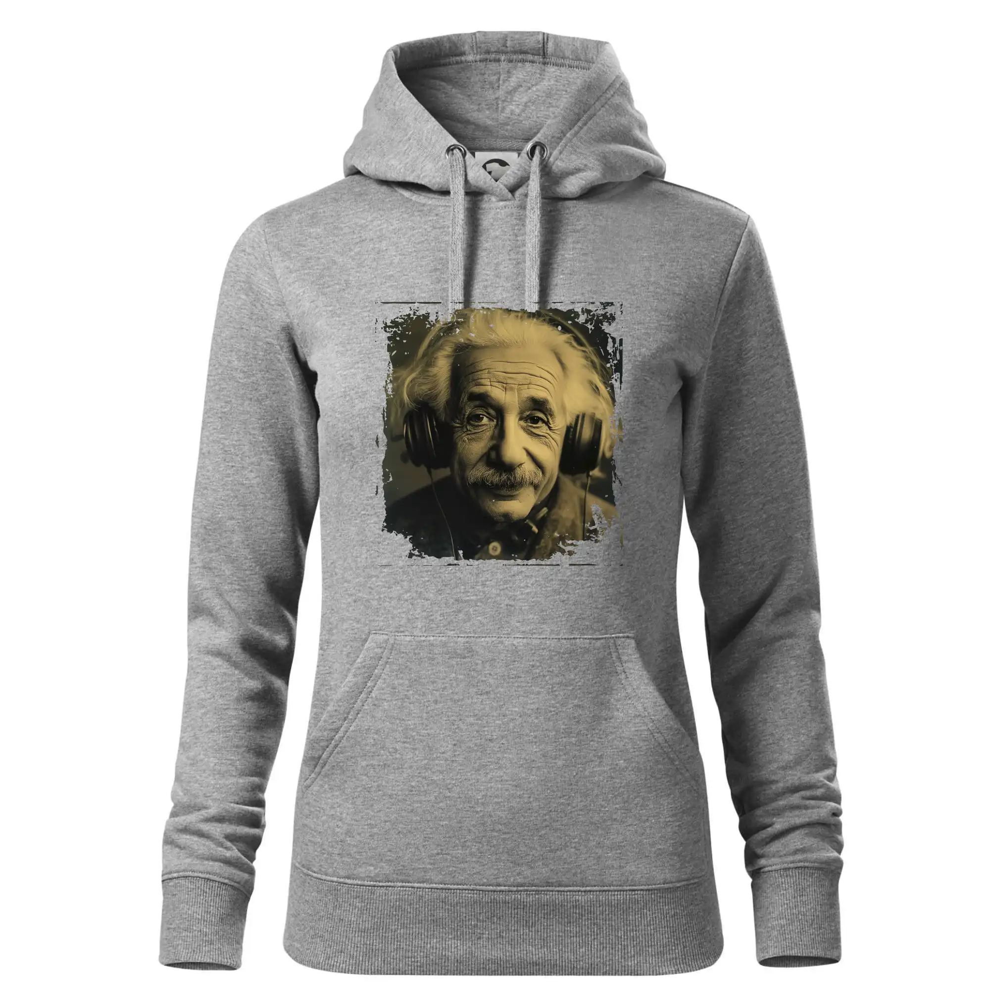 Albert se sluchátky