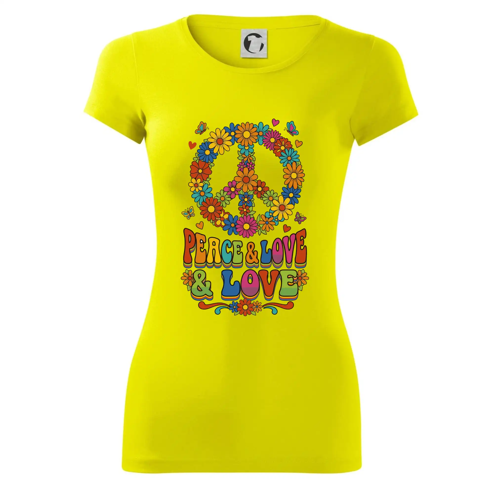 Peace and love - na výšku s květy