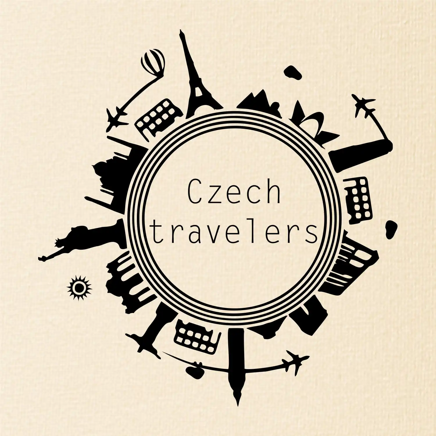 Czech Travelers jednobarevný