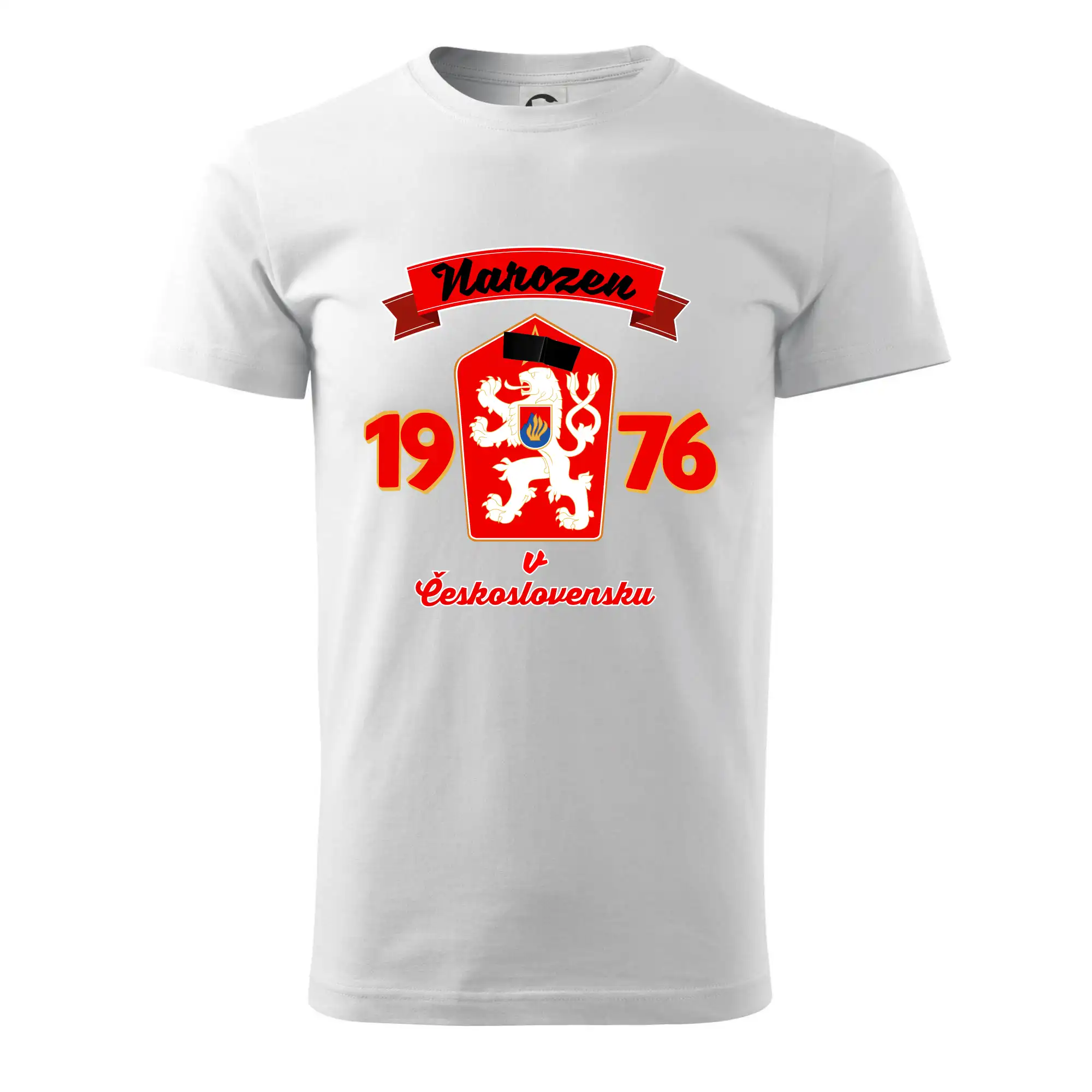 Narozen v Československu - Přelepený znak 1976