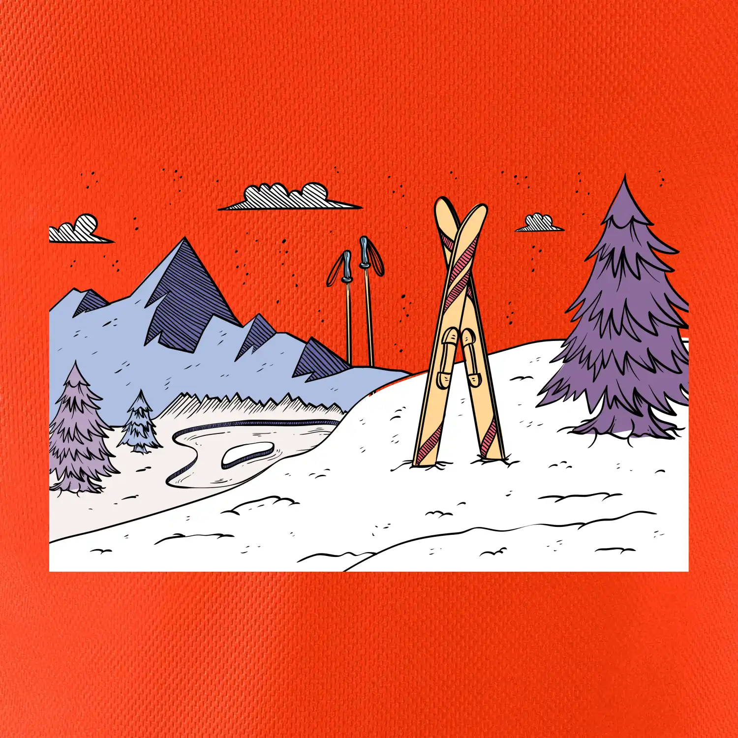 Panorama lyžování