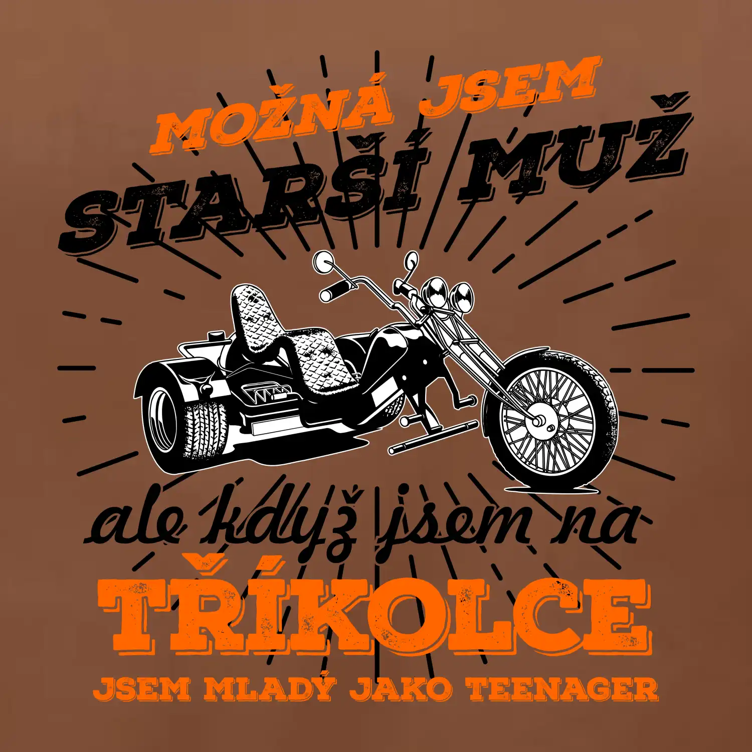 Možná jsem starší muž - tříkolka