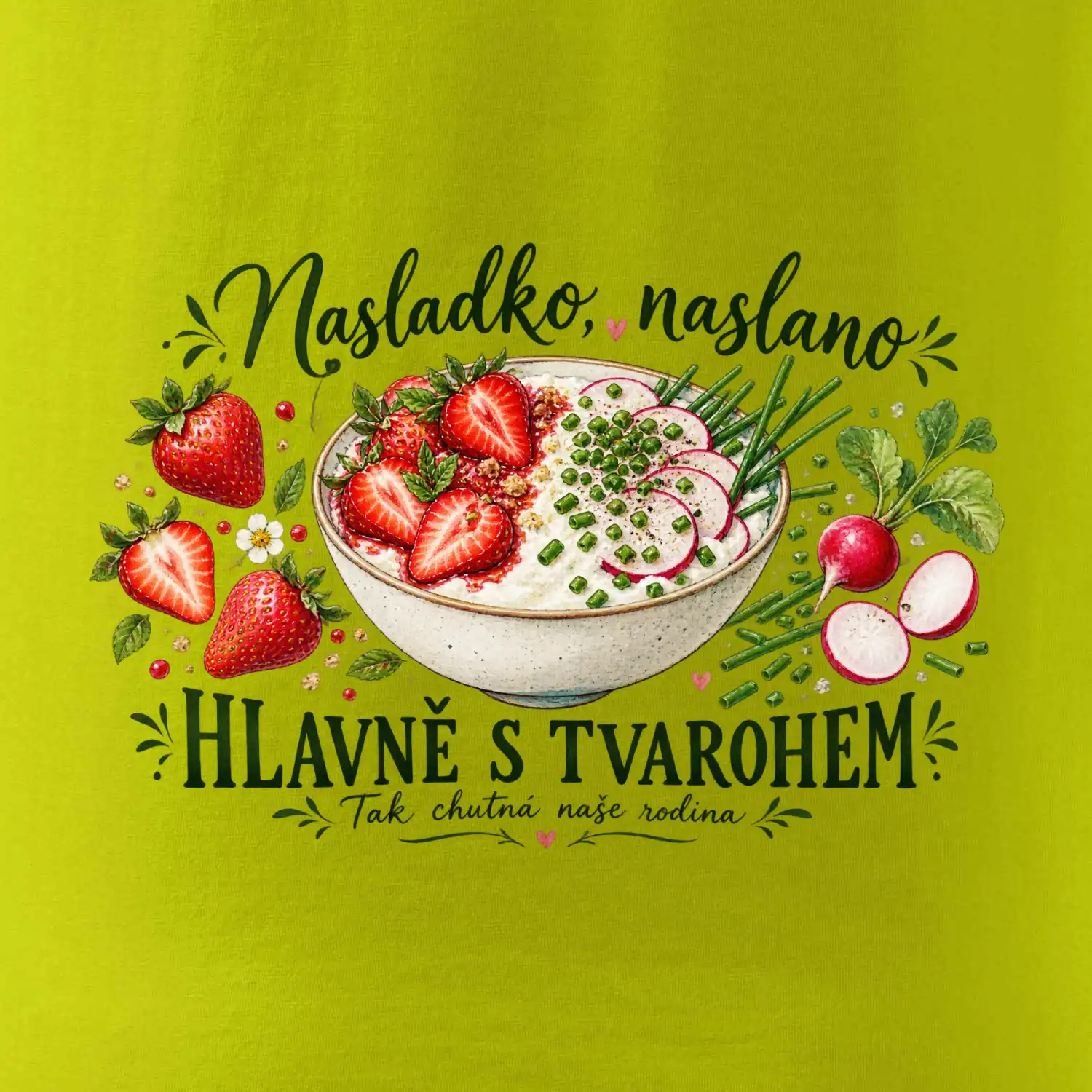 Nasladko naslano hlavně s tvarohem