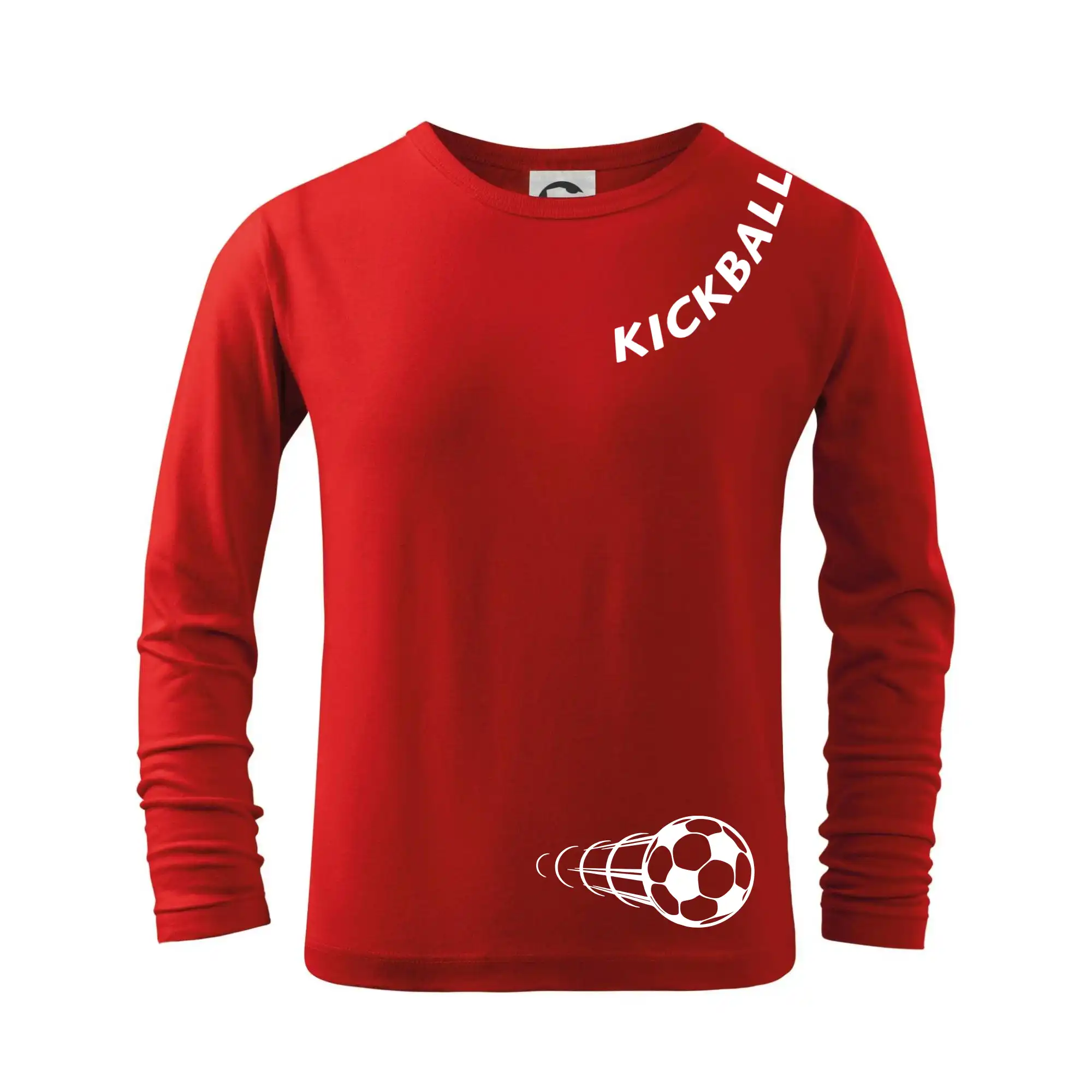 Kickball nápis šikmo