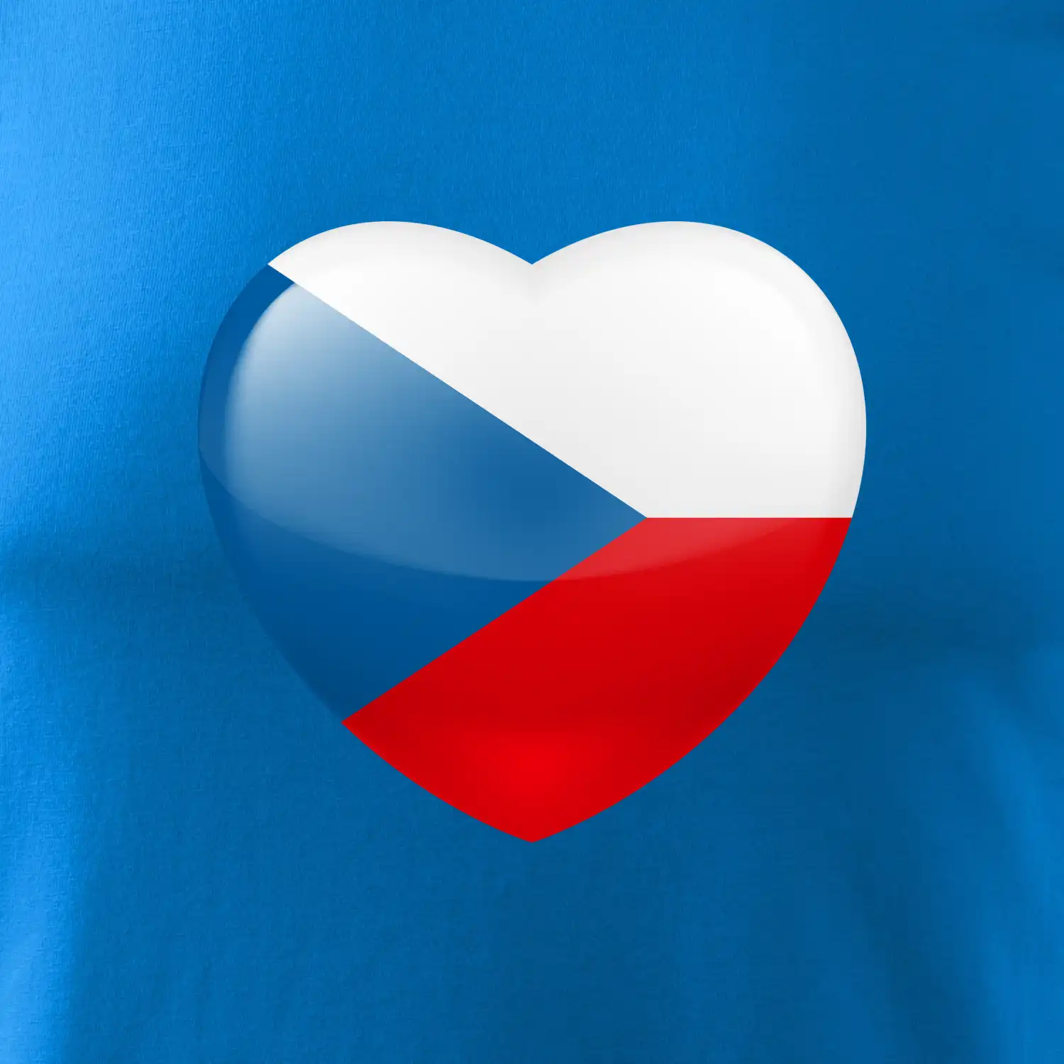 České srdce - vlajka