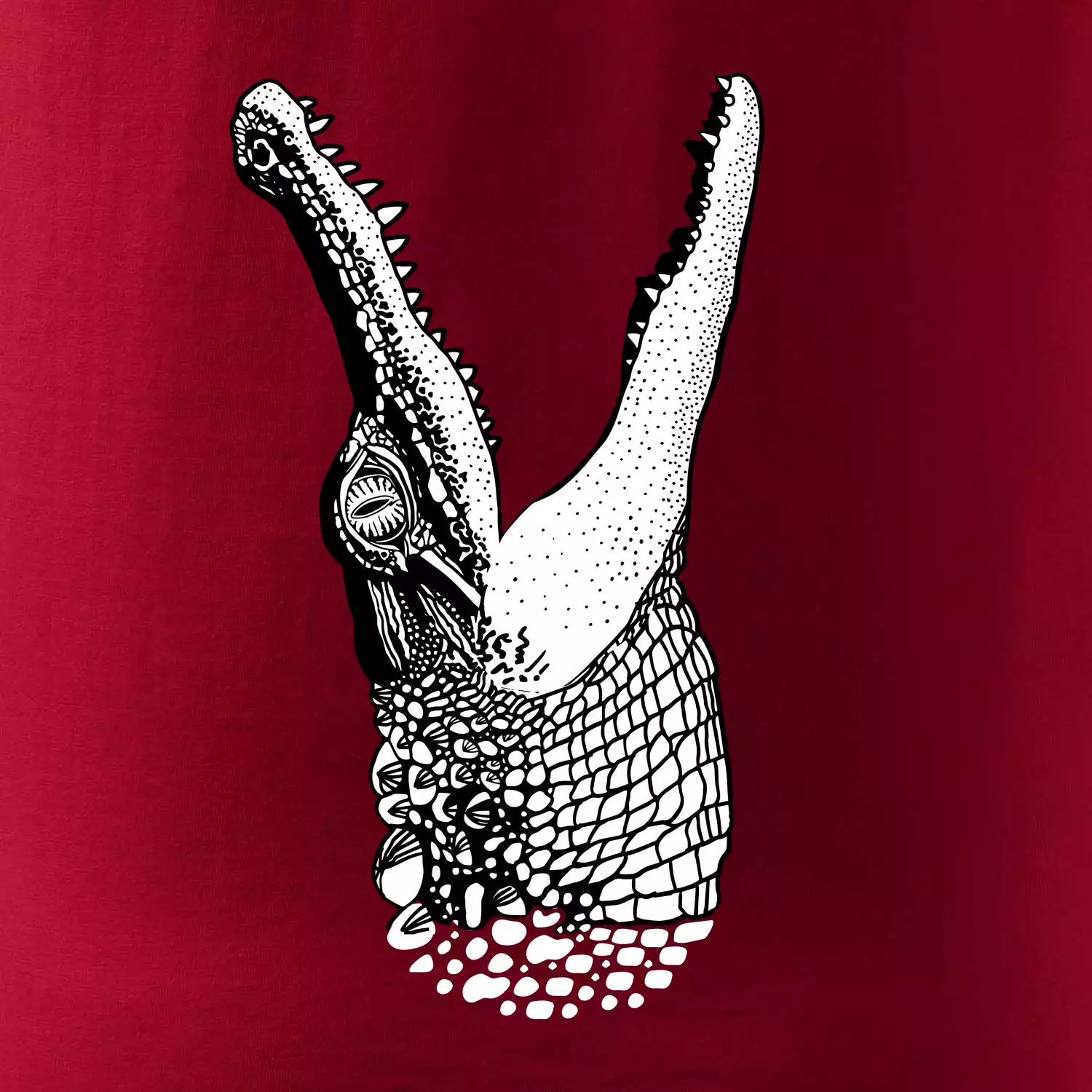 Krokodýl kreslený (Pecka design)