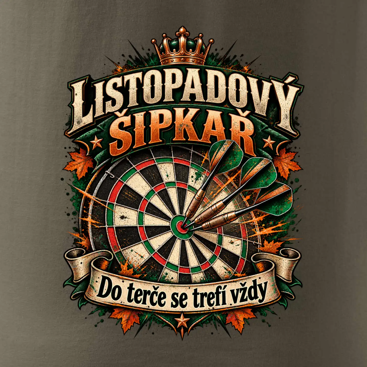 Listopadový šipkař mistr terče