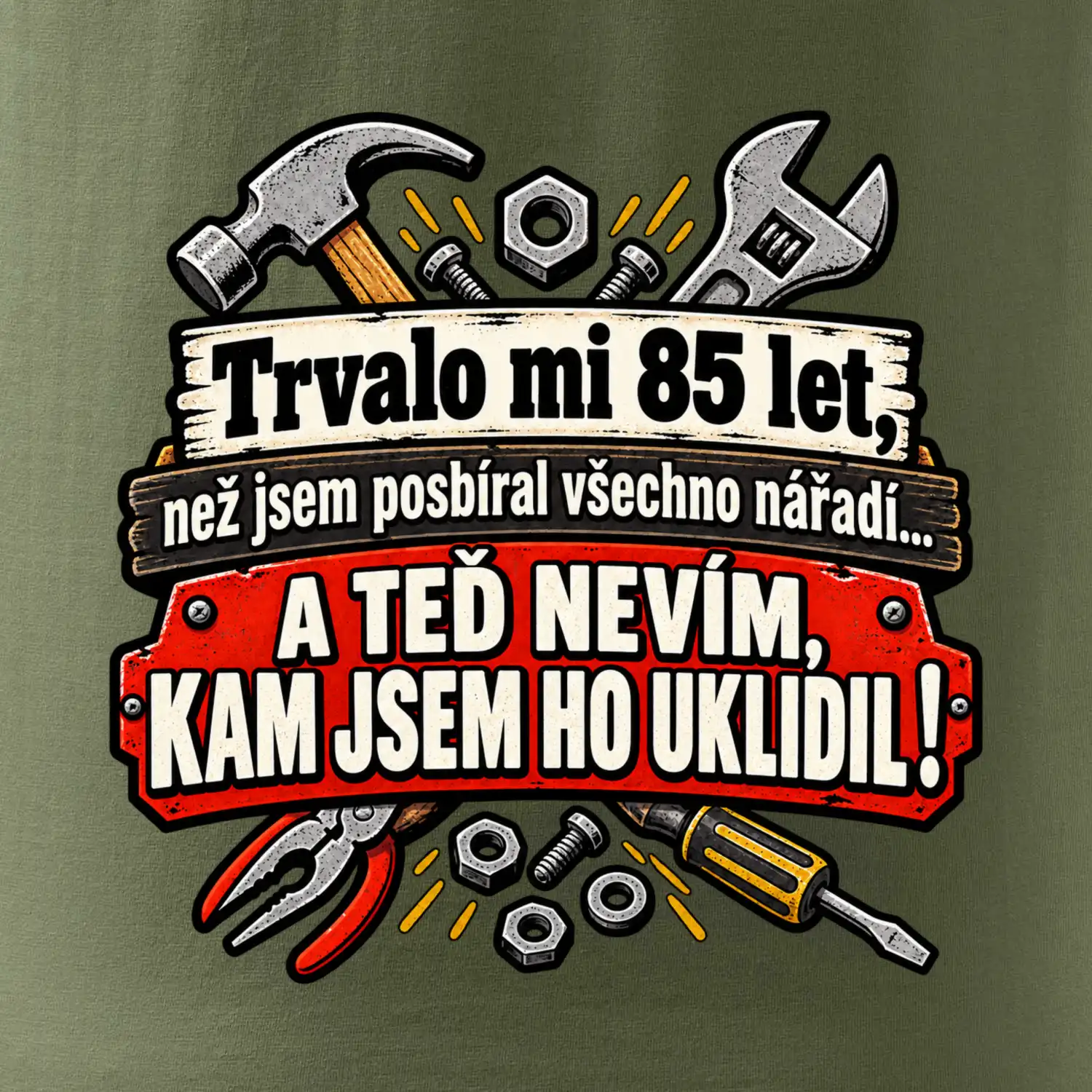 Trvalo mi  85 let, než jsem posbíral všechno nářadí