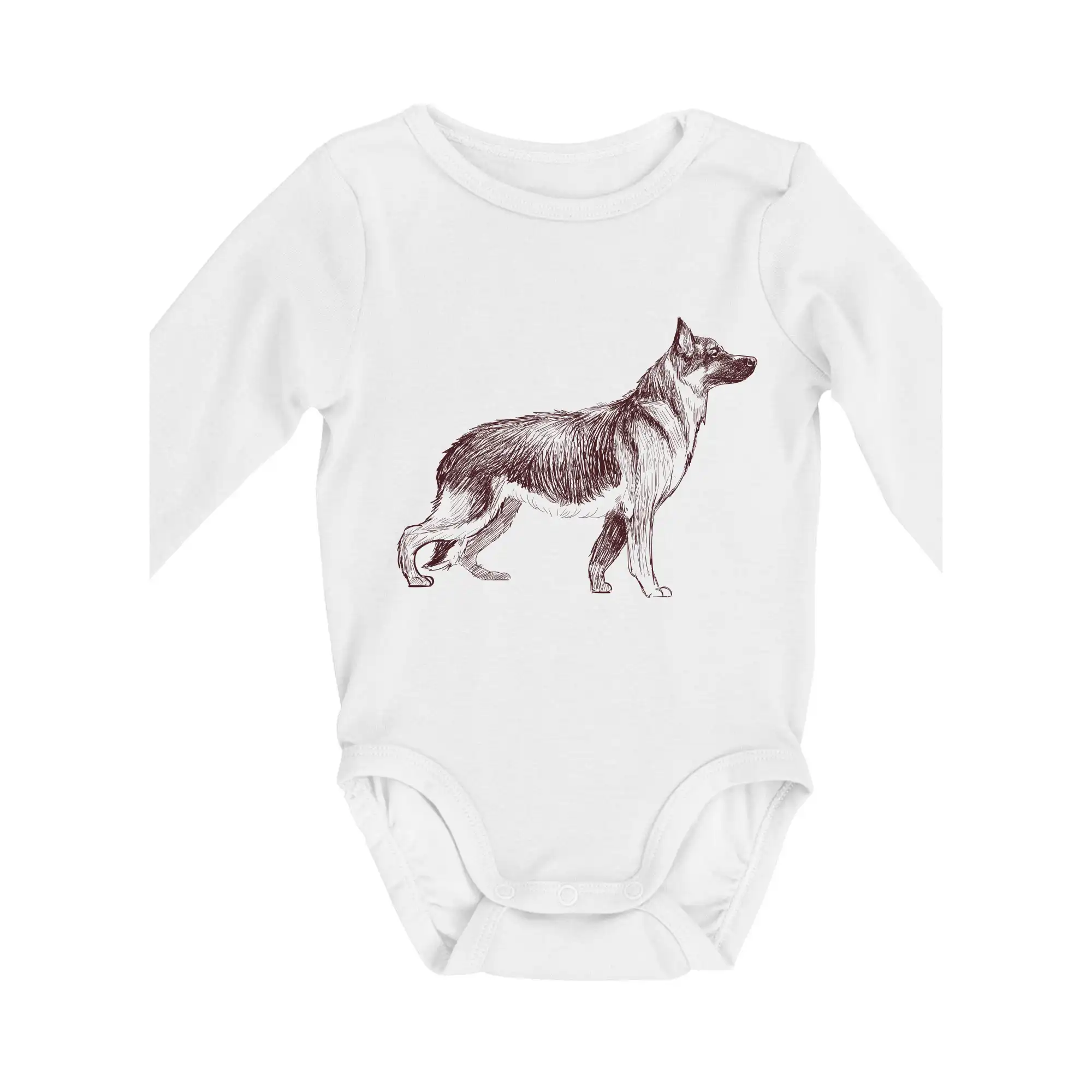 Německý ovčák -  kreslený skica