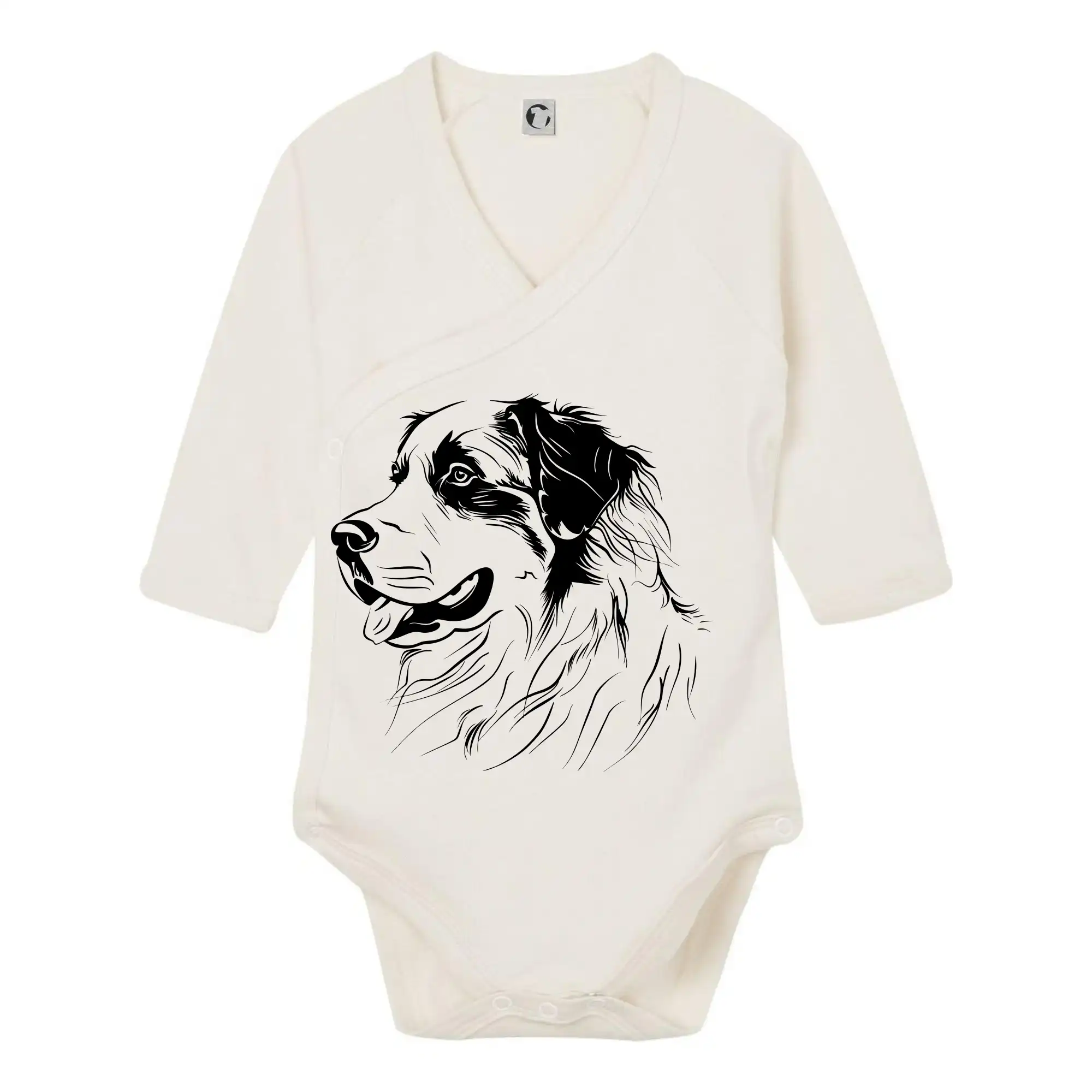 Bernský salašnický pes černá kresba