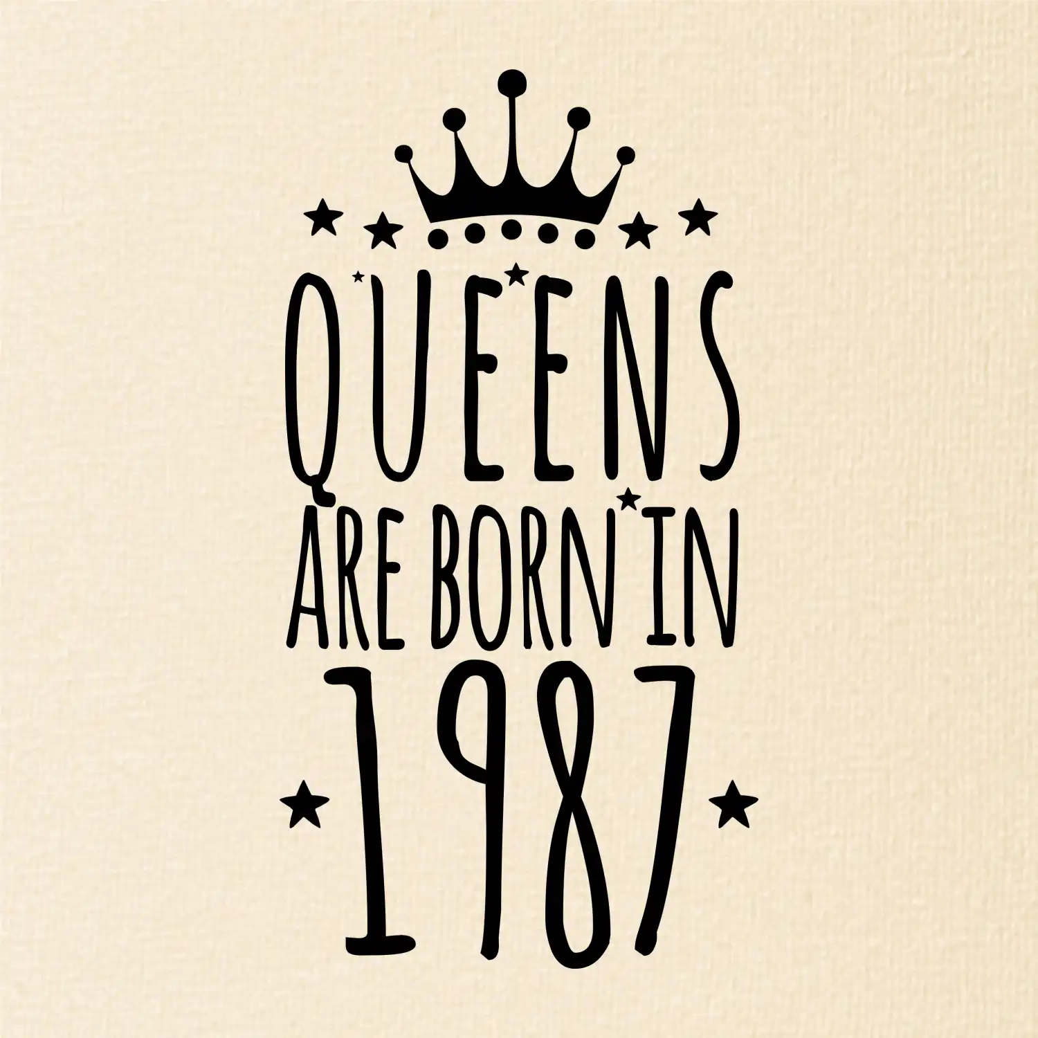 Queens are born in 1987