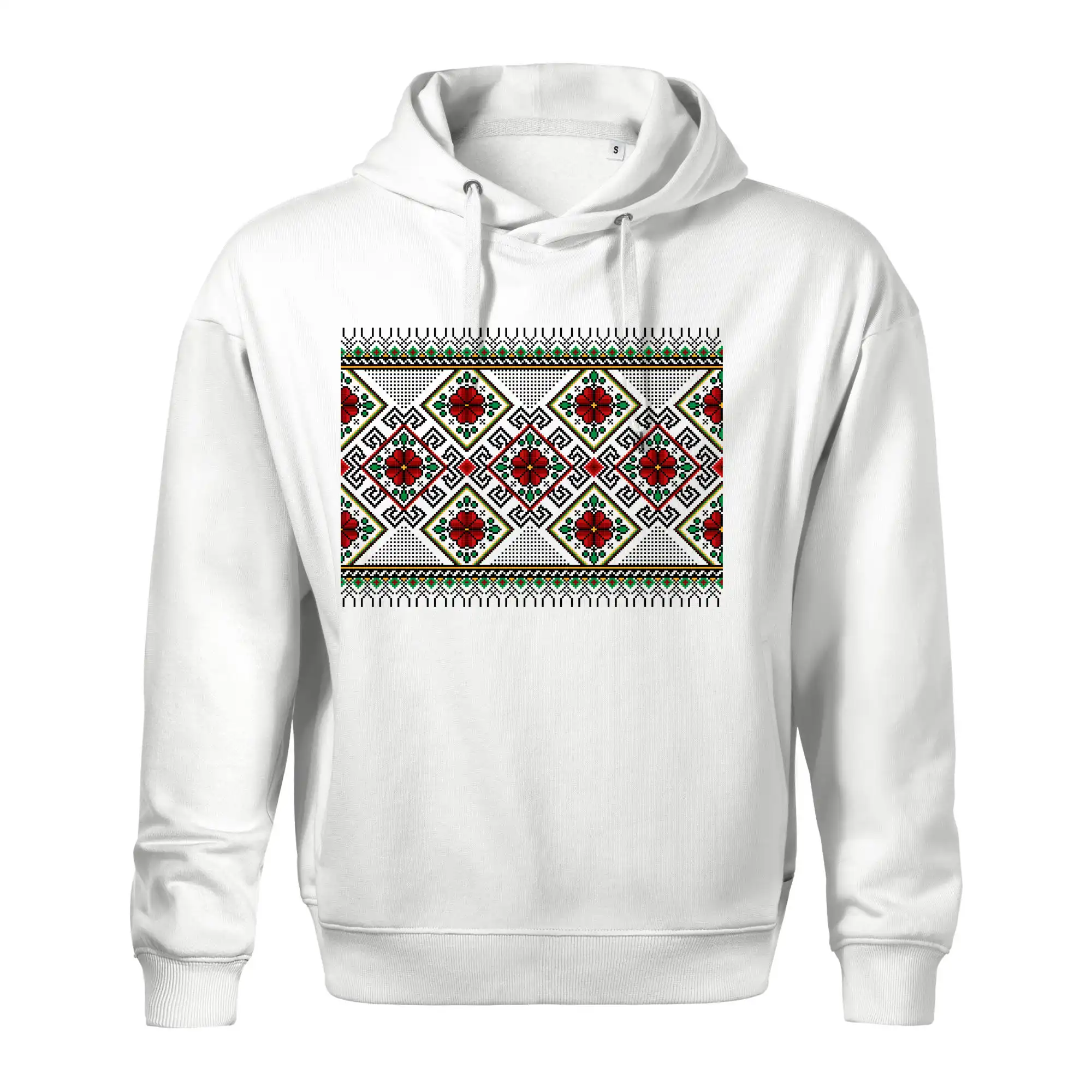 Ukrajinský vzor - Červeno Zelený