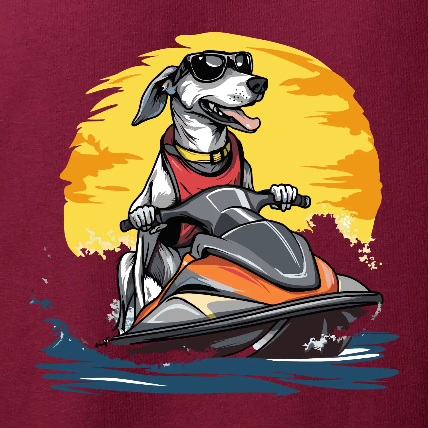 Chrt na vodním skútru