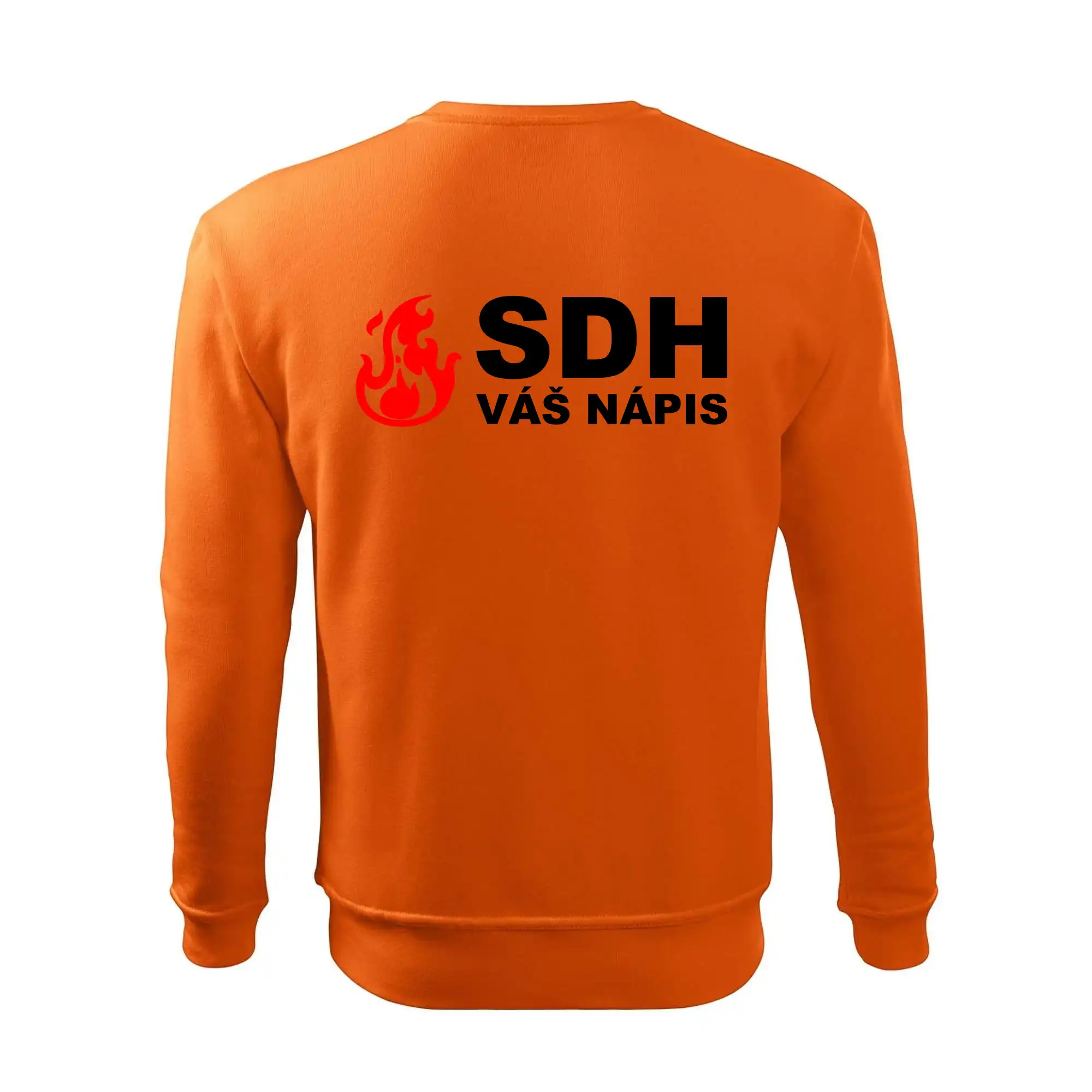 SDH nápis (oheň, název sboru - vlastní nápis)