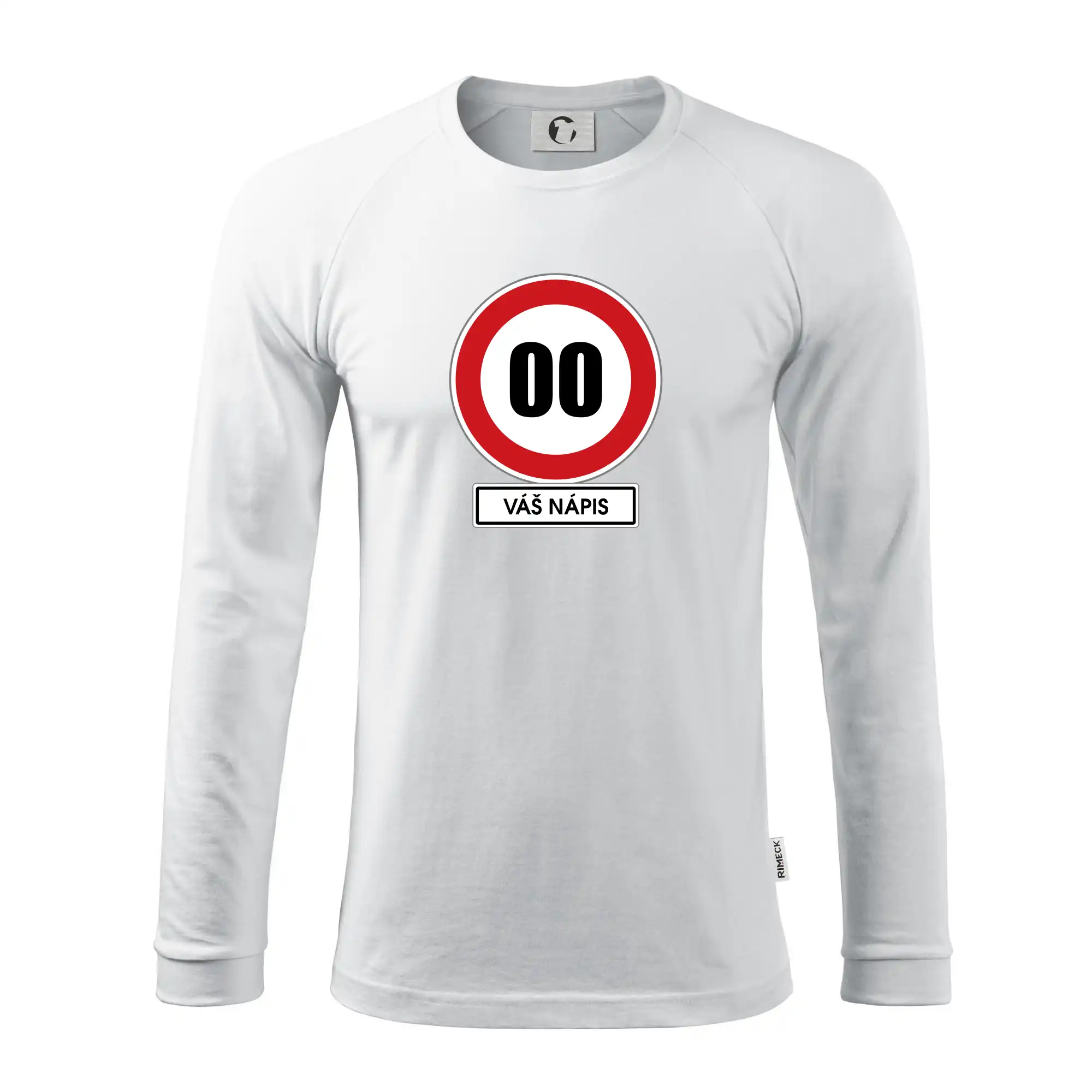 Dopravní značka - rychlost - váš nápis