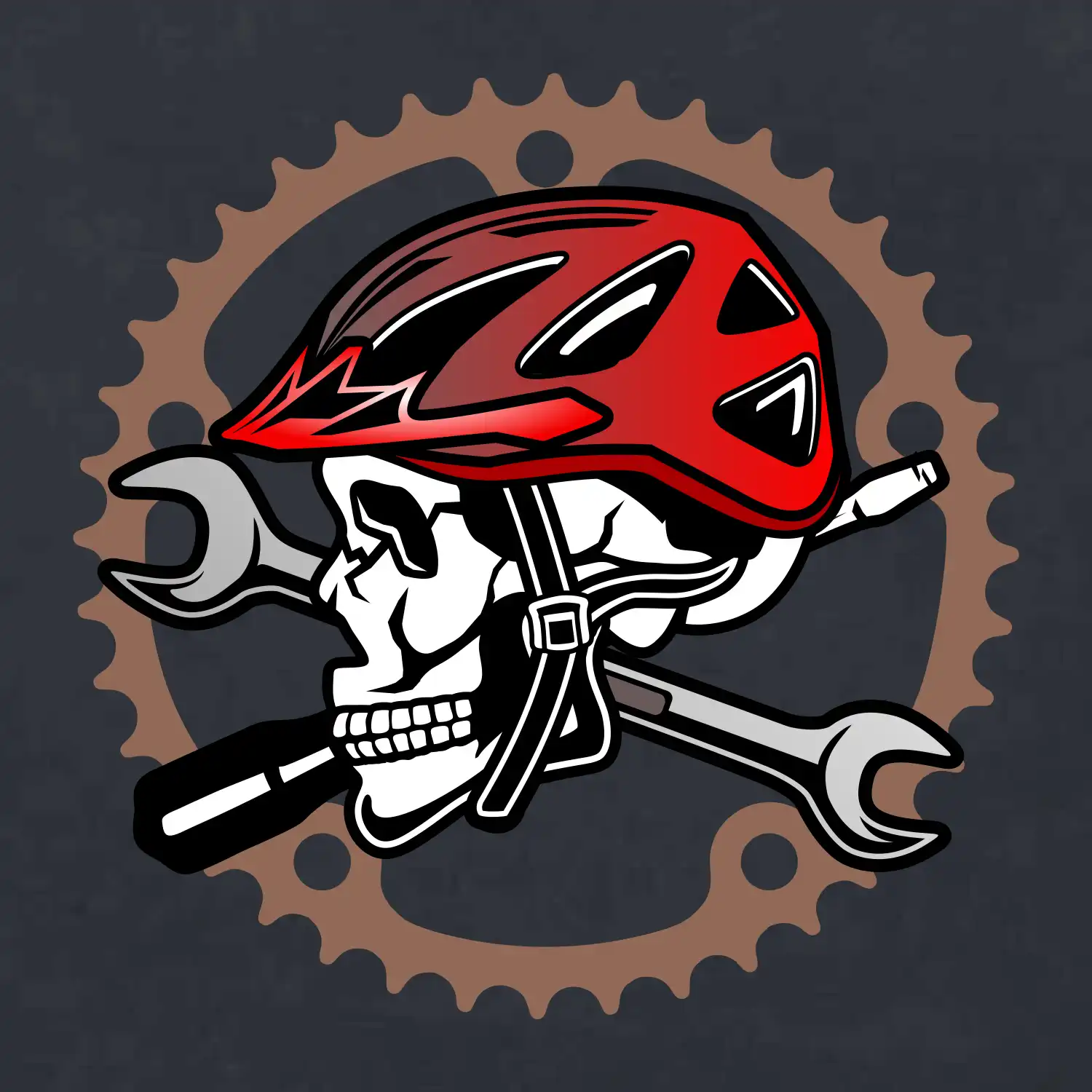 Lebka biker opravář