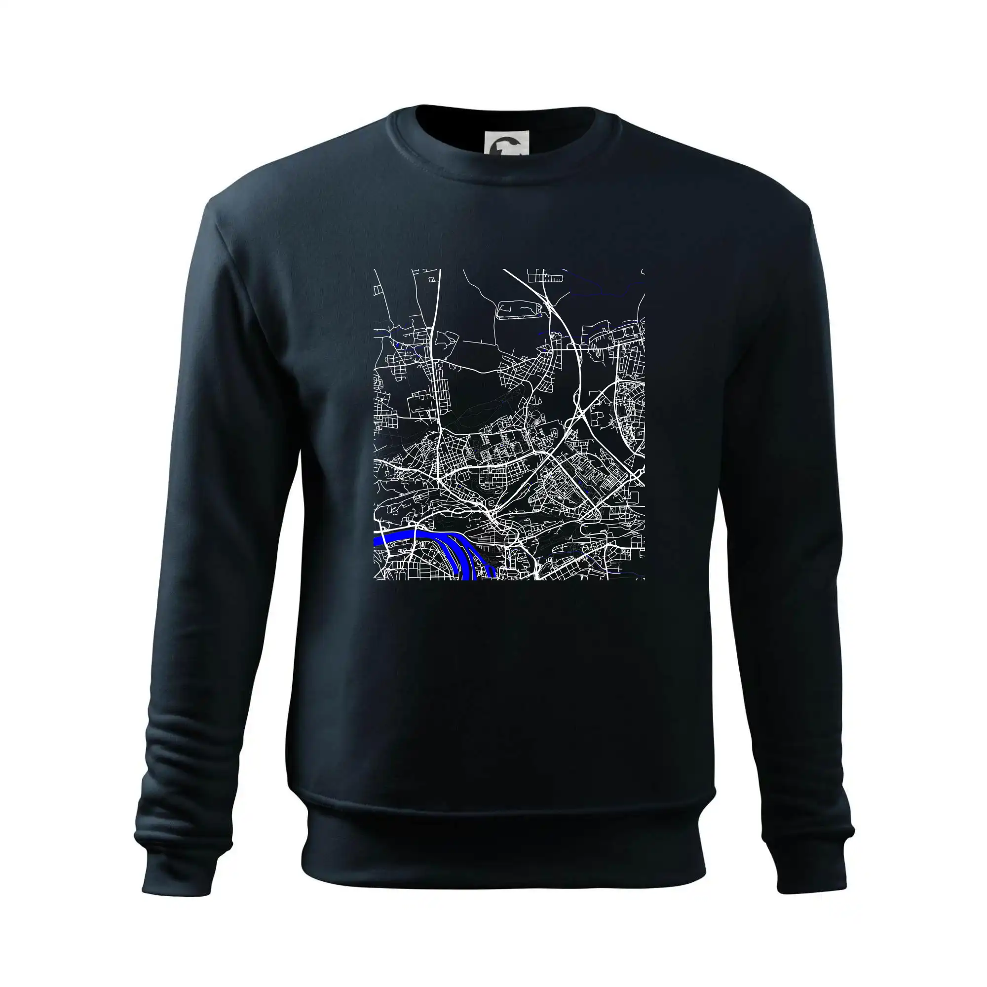 Praha 18200 - Mapa s vodními toky