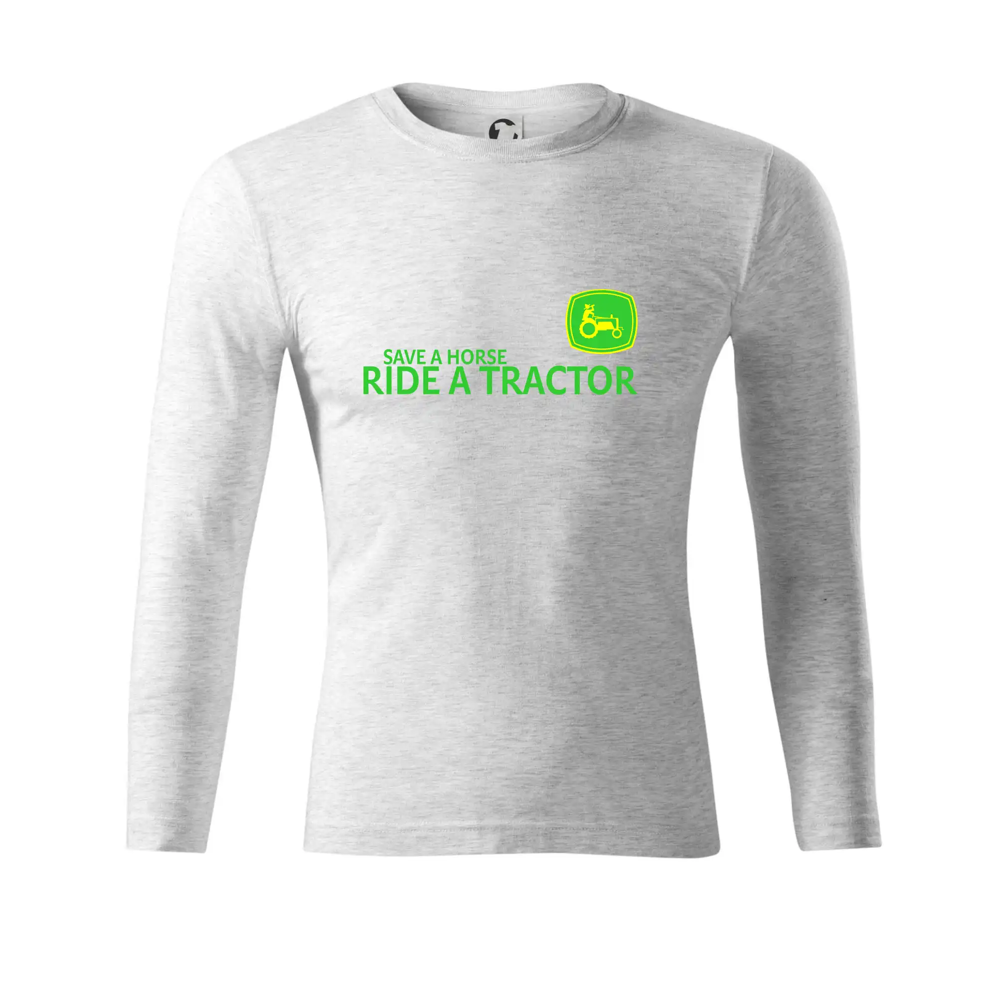 Save horse, ride tractor