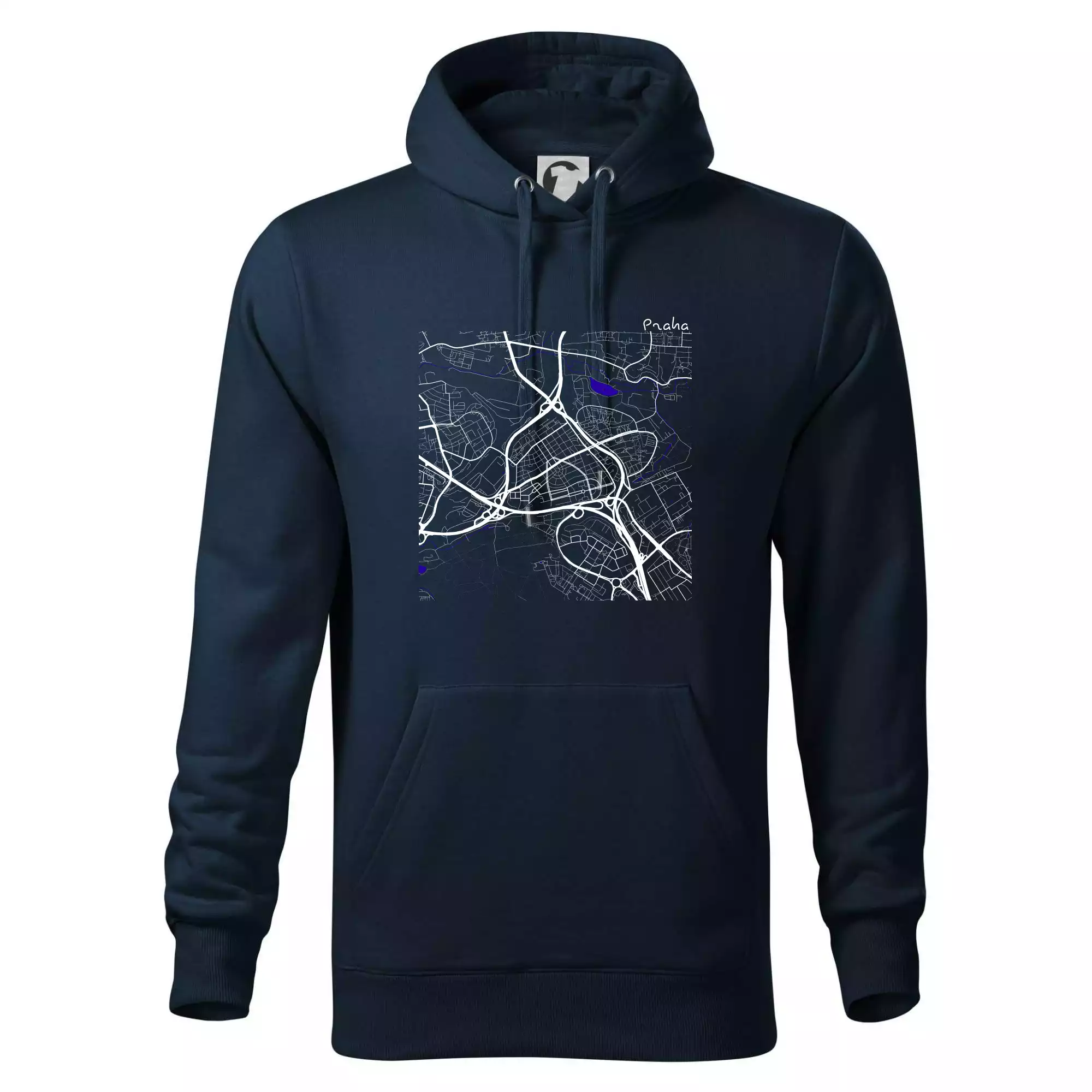 Praha - 14100 mapa s vodními toky