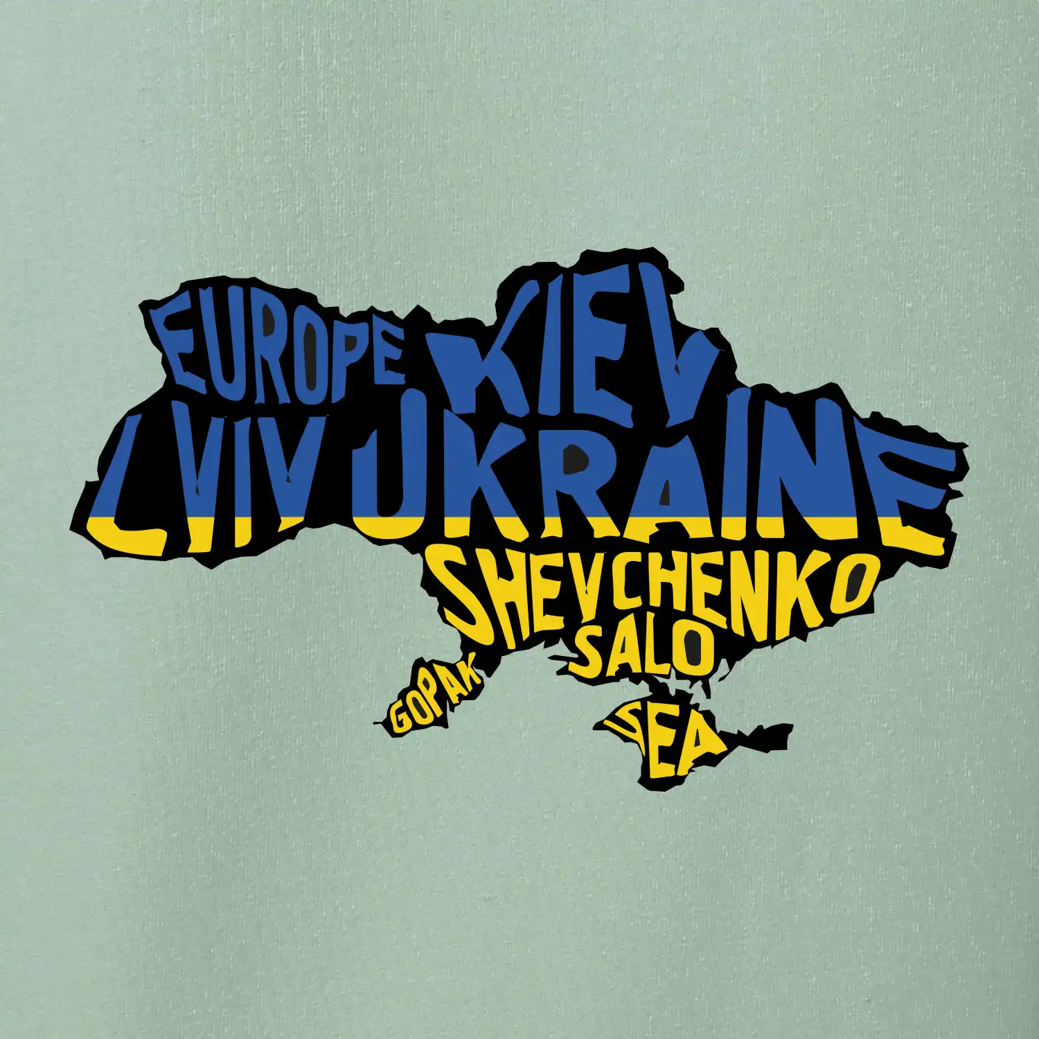 Ukrajina - jména měst - Evropa