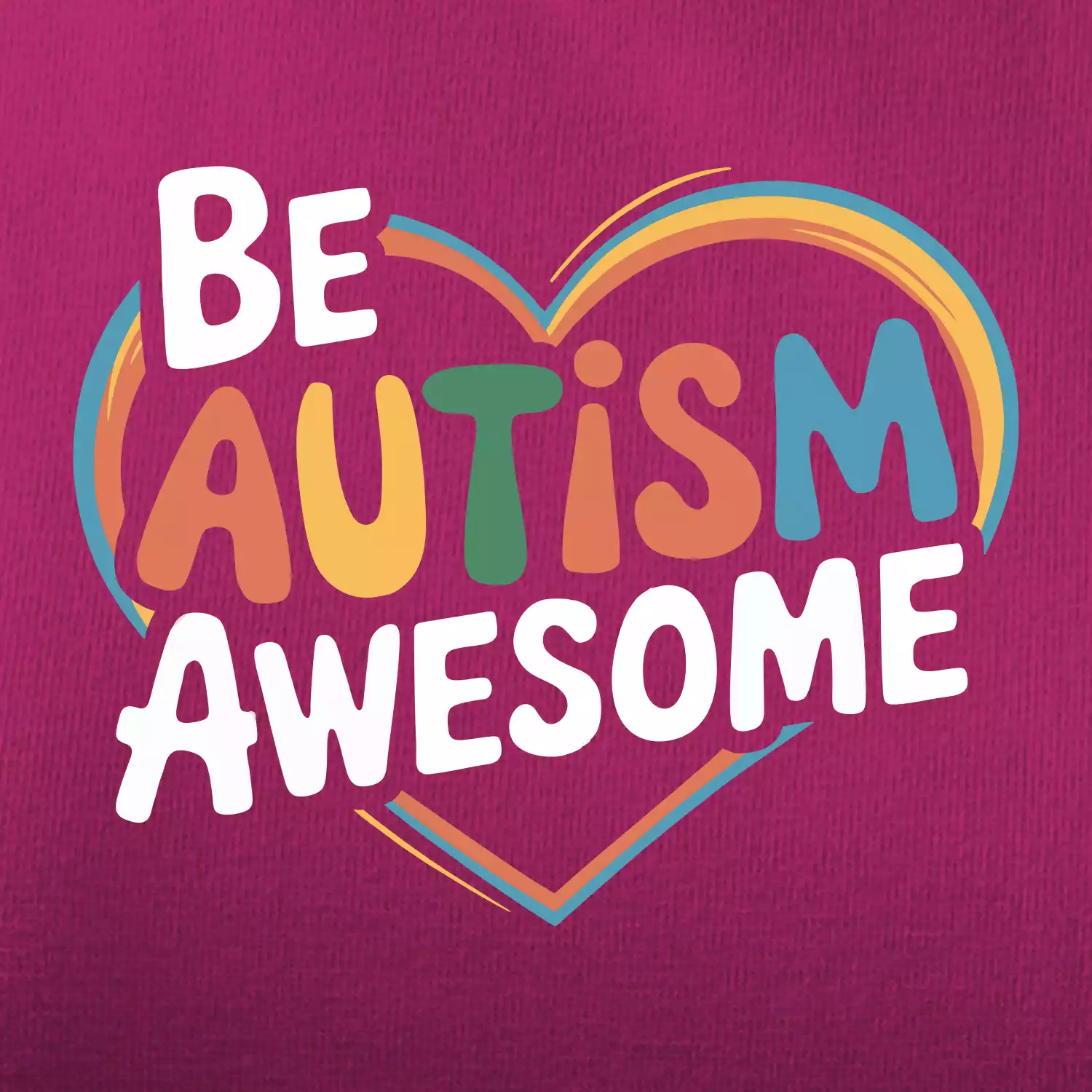 Be autism awesome srdce