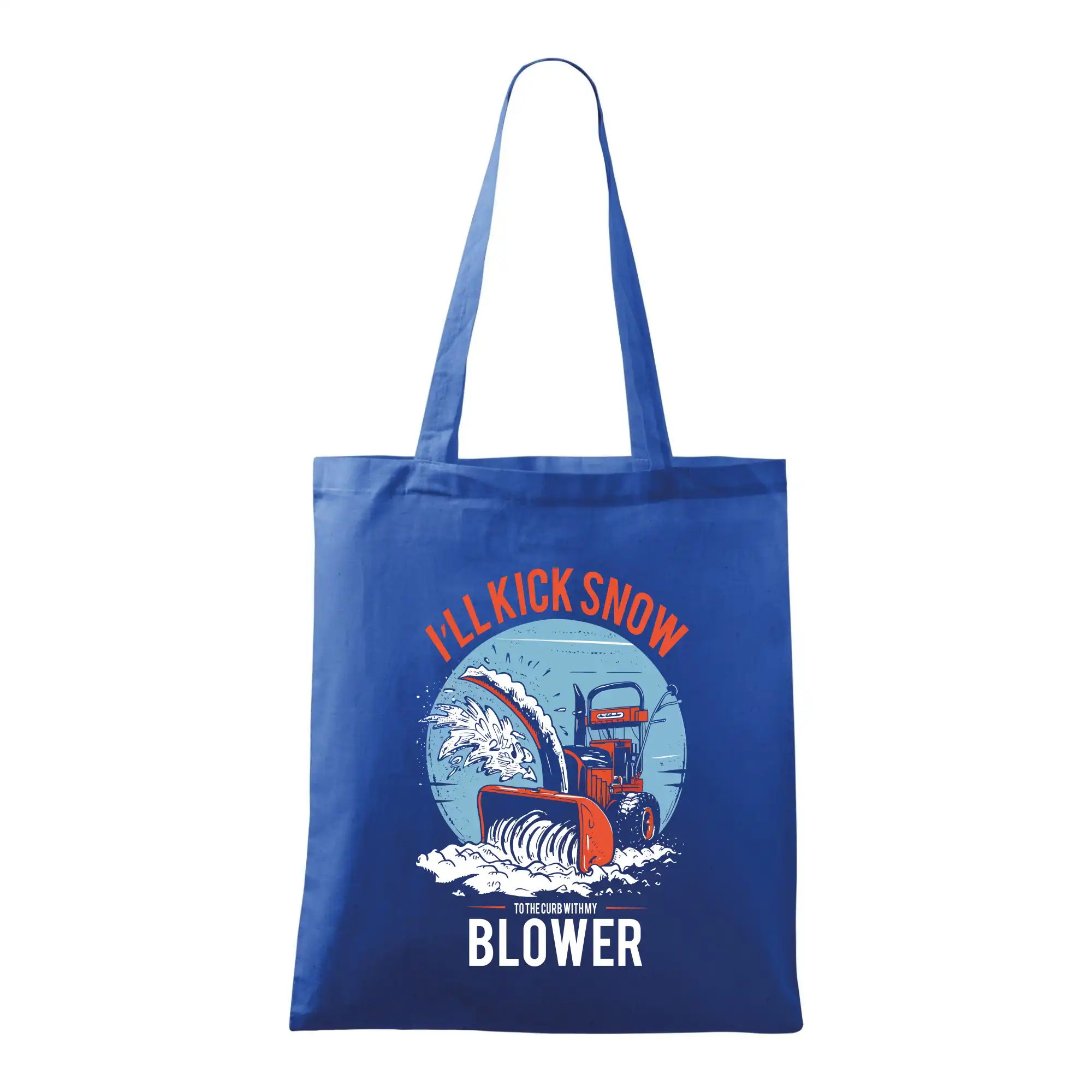 Kick snow blower