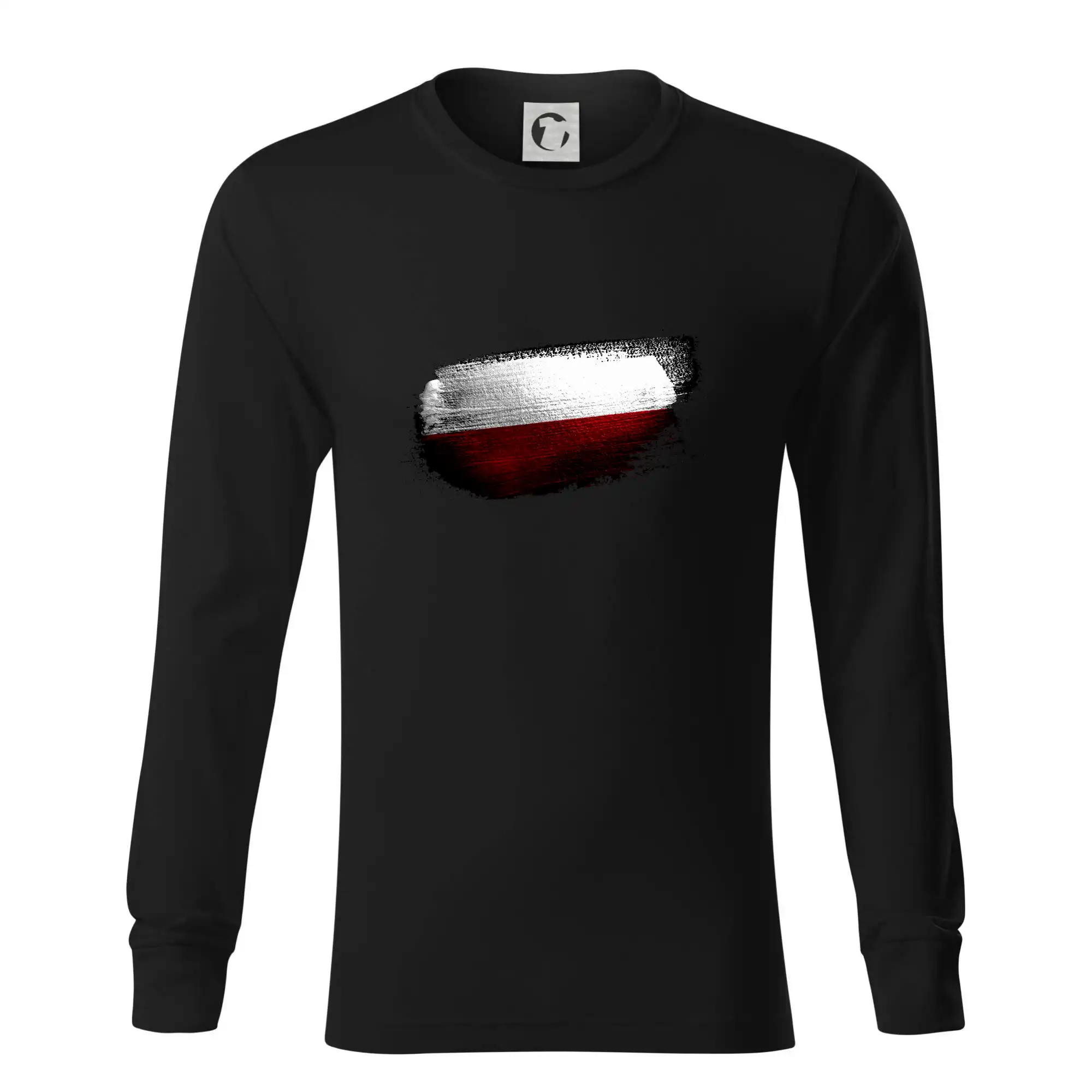 Polská vlajka okousaná